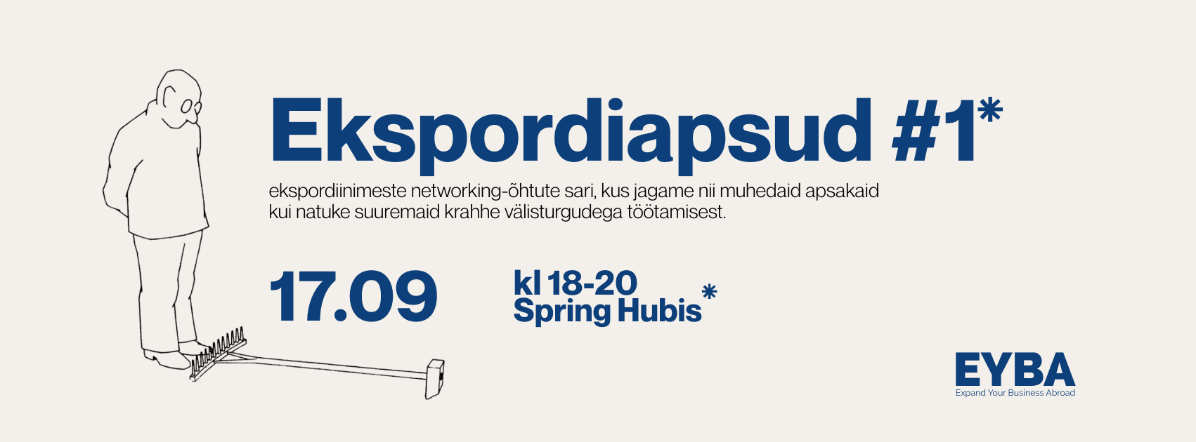 Ekspordiapsud #1 - 17.09 kell 18-20 Spring Hubis. Ekspordiinimeste networking-õhtu.